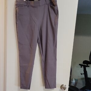Maurices Purple Ribbed Fabric Pants